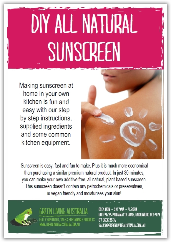 Instructions All Natural Sunscreen