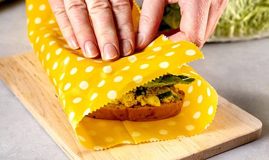 Reusable Beeswax Sandwich Wrap