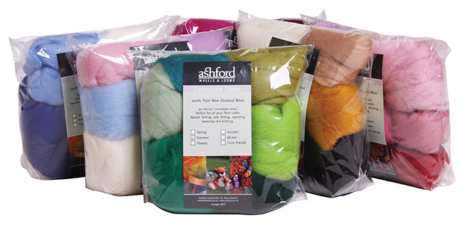 Ashford Corriedale Sliver - Mixed Packs