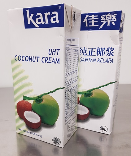 Kara has a 99.9% coconut cream content.
