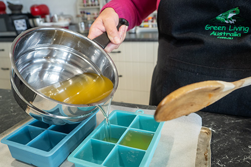 Pouring ingredients Hydrating Lotion Bars