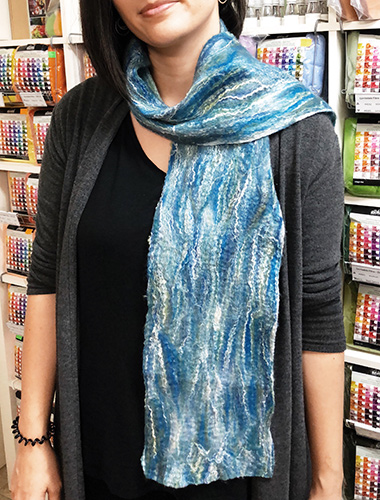 This is a Nuno Felted scarf.