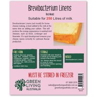 Brevibacterium Linens (Red Mould) with Sterile Jar - 250 litres