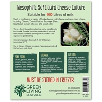 Mesophilic Soft Curd Cheese Culture with Two Sterile Jars - 100 litres