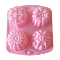 Soap Mould - Fancy Rounds (4 Cavity)