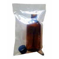 Amber Round Glass Bottle with Tampertel Lid - 200 ml