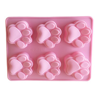 Soap Mould - Puppy Paws (6 Cavity)