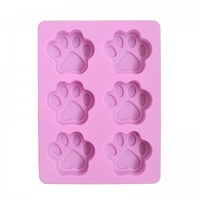 Soap Mould - Puppy Paws (6 Cavity)