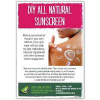 All Natural Sunscreen - Instructions
