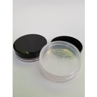 Loose powder case with sifter - Black lid