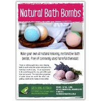 Printed Instructions - Natural Bath Bombs