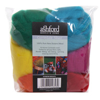 Corriedale Sliver Pack - Rainbow Brights - 100g