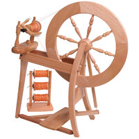 Traditional Spinning Wheel Double Drive  - Natural
