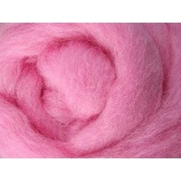 Corriedale Dyed Sliver - Candy Floss - 100 grams