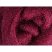 Corriedale Sliver - Raspberry - 100 grams