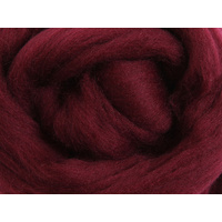 Merino Sliver / Fibre - Aubergine - 100 grams