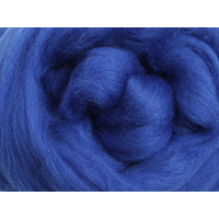 Merino Sliver / Fibre - Blue - 100 grams