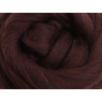 Merino Sliver / Fibre - Chocolate - 100 grams