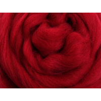 Merino Sliver / Fibre - Cherry Red - 100 grams