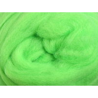 Merino Sliver / Fibre - Fluro Lime - 100 grams