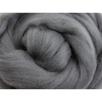 Merino Sliver / Fibre - Grey - 100 grams