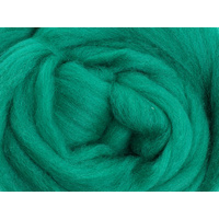 Merino Sliver / Fibre - Green - 100 grams