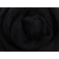 Merino Sliver / Fibre - Liquorice - 100 grams
