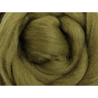 Merino Sliver / Fibre - Olive - 100 grams
