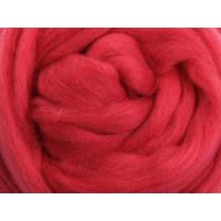 Merino Sliver / Fibre - Strawberry - 100 grams