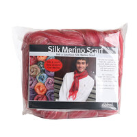 Silk Merino Scarf Kit - Pomegranate