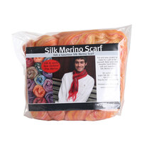 Silk Merino Scarf Kit - Saffron