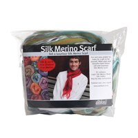 Silk Merino Scarf Kit -  Peppercorns