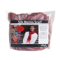 Silk Merino Scarf Kit - Mulberry
