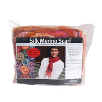 Silk Merino Scarf Kit -  Sunset