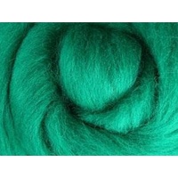 Corriedale Sliver - Green - 100 grams