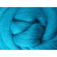 Corriedale Sliver - Turquoise - 100grams