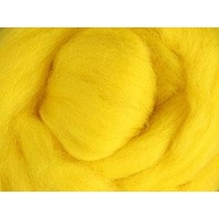 Corriedale Sliver - Yellow - 100grams