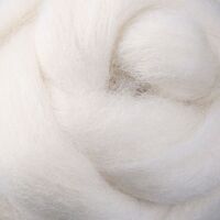 Merino Sliver / Fibre - Natural White - 100gm Bag